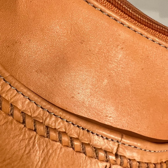 Tignanello | Orange Leather Crossbody Bag - Picture 11 of 11